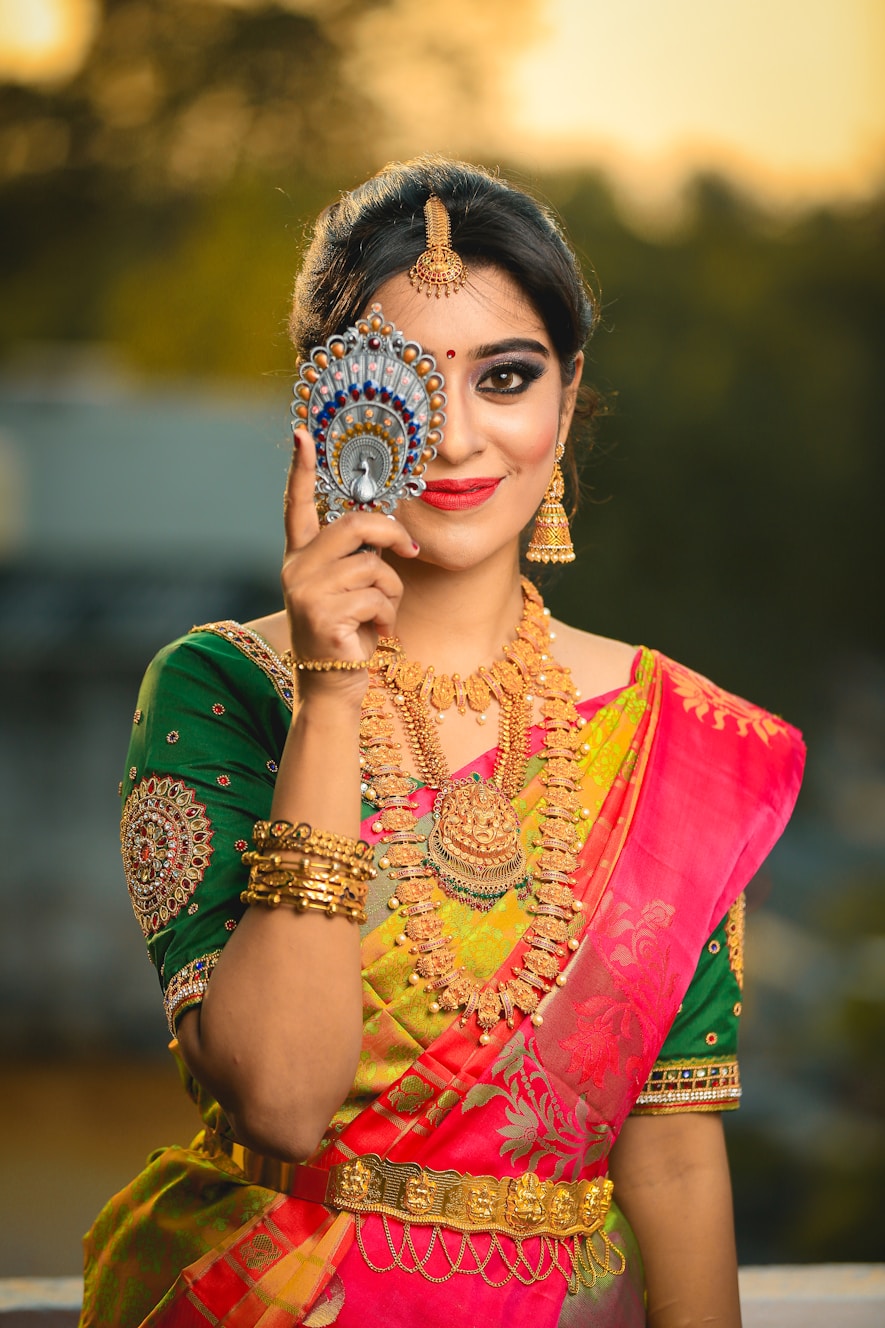 Traditional Indian woman in beautiful attire